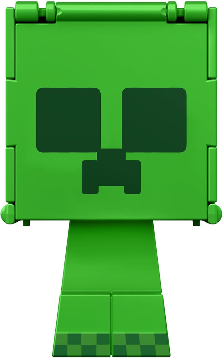 Mattel Minecraft Flippin' Figs Oaie și pui 2-Pack cu figuri de joacă 2-in-1, capete mari și design Pixel HXK17 Action figures Naty Shop Creeper