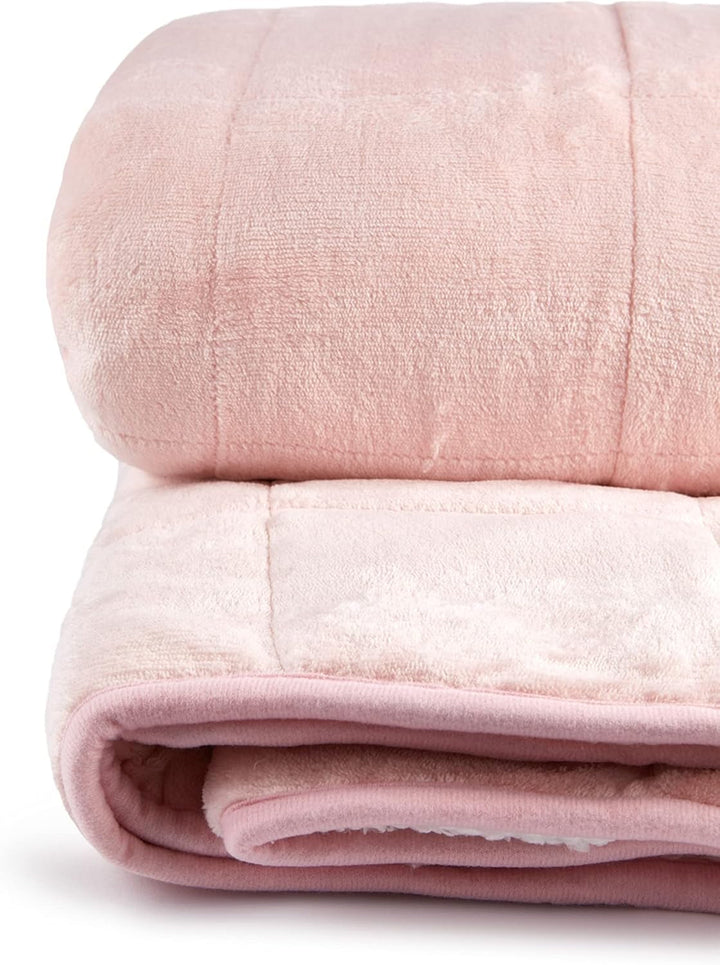 Emma Barclay Pătură Sherpa cu greutate, 127 X 152 cm, Blush Pink Paturi si Cuverturi Emma Barclay