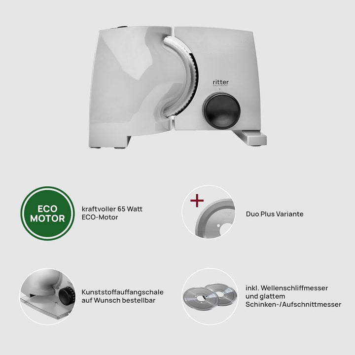 Ritter Nova 1 Duo plus Mașină electrică multifuncțională de feliat Rasnite si Feliatoare Naty Shop