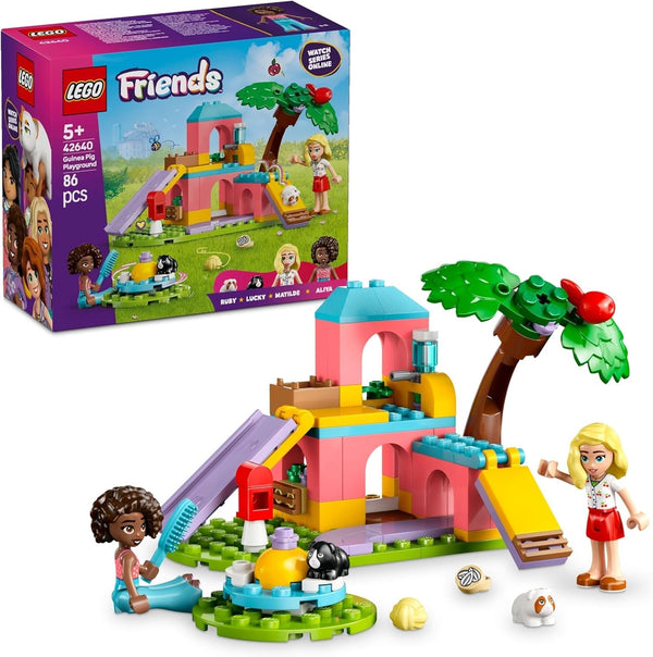 Loc de joacă pentru porcușorul de Guineea LEGO Friends, set de construcție și joacă pentru jocuri de rol imaginative cu 2 minifigurine și 2 animale, jucărie pentru fete de la 5 ani, set de animale 42640 Seturi de constructie Besuche den LEGO-Store Titlu implicit