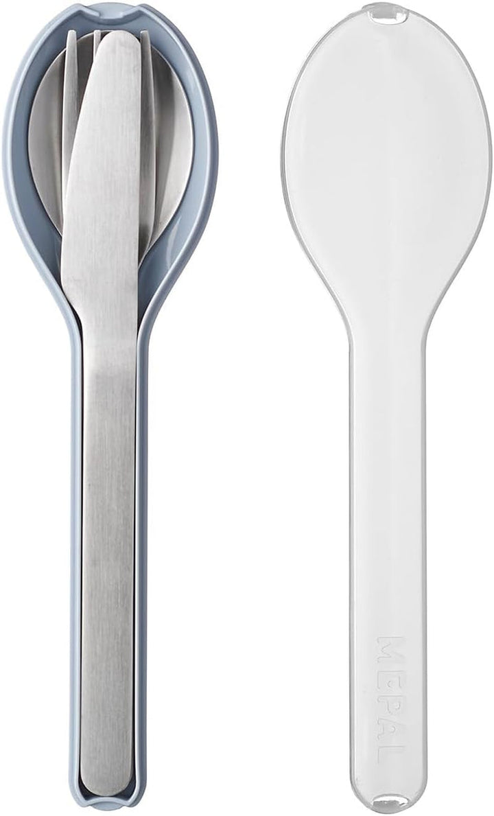 Mepal - Set tacâmuri 3 piese Ellipse, pentru călătorii Bucatarie Naty Shop 22 Nordic Blue