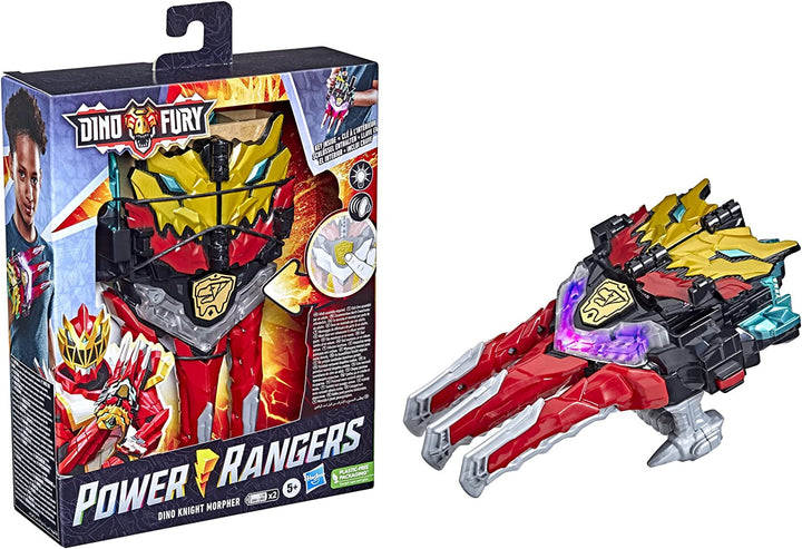 Power Rangers Dino Knight Morpher, jucărie cu lumini, sunete și taste, inspirată de serial, 15 centimetri Action figures Naty Shop