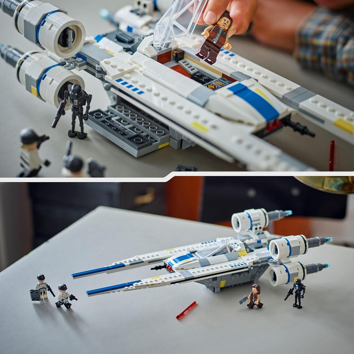 LEGO Star Wars 75399 Rebel U-Wing Starfighter - Jucărie cu funcție de aripă oscilantă și 3 minifigurine, inclusiv Cassian Andor și figura droidului K-2SO - Cadou pentru băieți cu vârsta peste 8 ani și fani Andor sezonul 2 Seturi de constructie Besuche den LEGO-Store