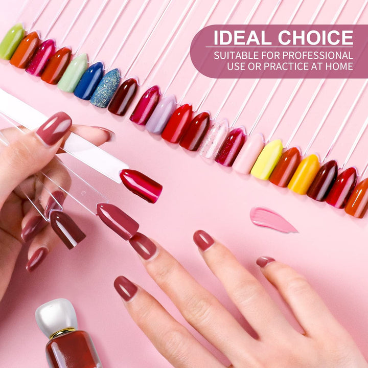 100 Stück Nail Art Tips Ring Stick,Nagelspitzen Nagel Display Transparente Nägel Kunstspitzen Sticks,Nagelkunst Praxis Für Nagelstudio Und Anfänger Display DIY Nail Art Tips