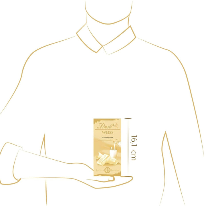 Lindt Ciocolată albă, baton de 100 grame Bomboane de Ciocolata Naty Shop