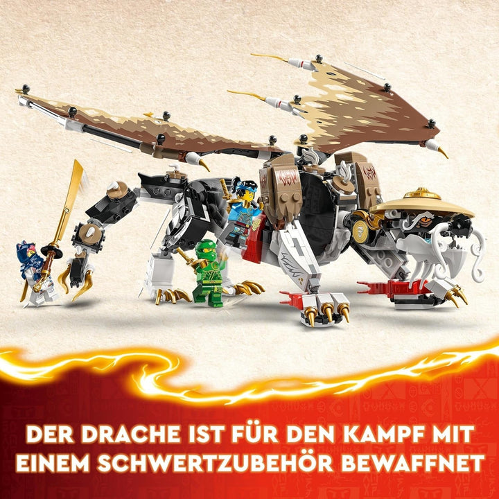 LEGO NINJAGO Egalt Maestrul Dragon, Set Ninja cu jucărie Dragon și 5 figuri, inclusiv Lloyd și NYA, Maestrul Dragon, cadou pentru băieți și fete de la 8 ani 71809 Seturi de constructie Besuche den LEGO-Store