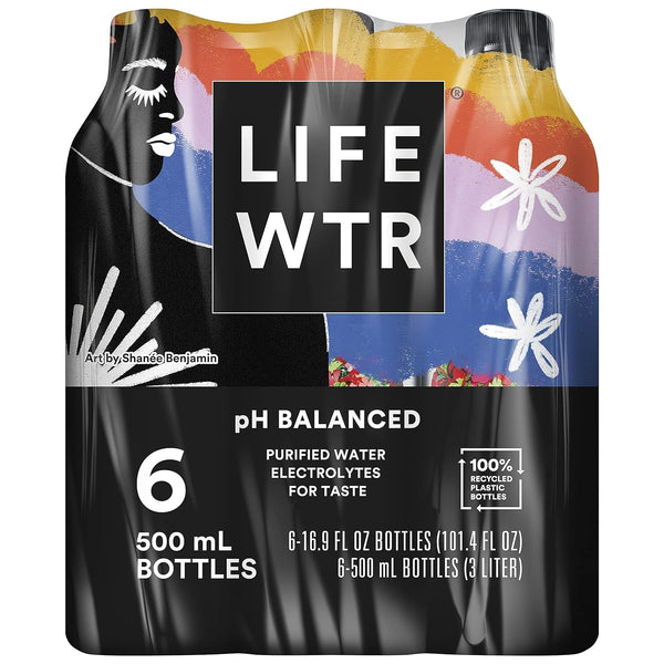 , Premium Purified Water, Ph Balanced with Electrolytes for Taste, 16.9 Fl Oz (Pack of 6) Apa USA Naty Shop Default Title