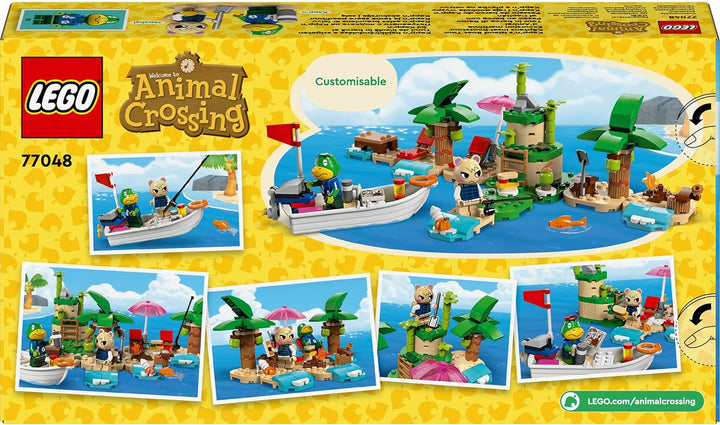 LEGO Animal Crossing Käptens Island Boat Tour, jucărie creativă pentru copii cu 2 minifigurine din seria de jocuri video, inclusiv Huschke, cadou pentru fete și băieți de la 6 ani 77048 Seturi de constructie Besuche den LEGO-Store