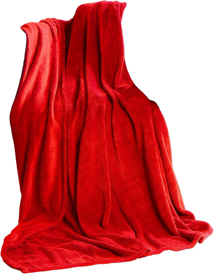 Celinatex pătură pufoasă 150 X 200 Cm albastru deschis pătură canapea cald pătură moale microfibră Fleece Oeko-Tex Montreal Paturi si Cuverturi Besuche den CelinaTex-Store Roșu 220 X 240 Cm
