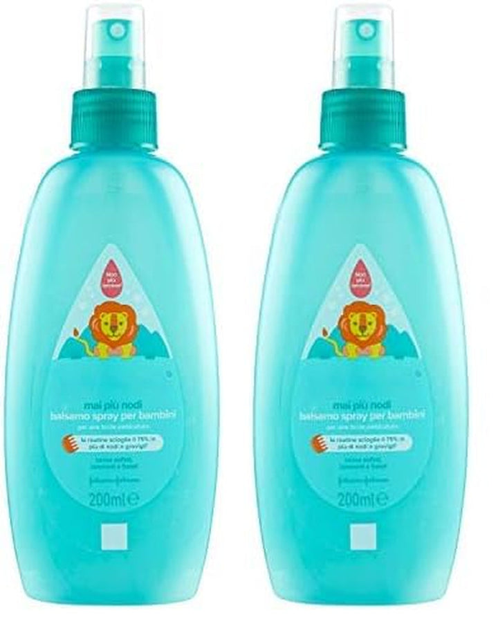 Spray pentru copii, fără noduri, descurcare, fără lacrimi, de asemenea, pentru păr lung sau creț, 200 ml Produse pentru descurcarea părului Naty Shop 200 Ml (pachet de 2)