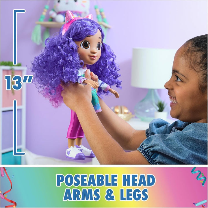 Casa de păpuși Gabby™S, petrecere interactivă Gabby, păpușă mare de 33 cm cu efecte de zgomot și urechi de pisică reversibile, vârsta 3+ Papusi Naty Shop