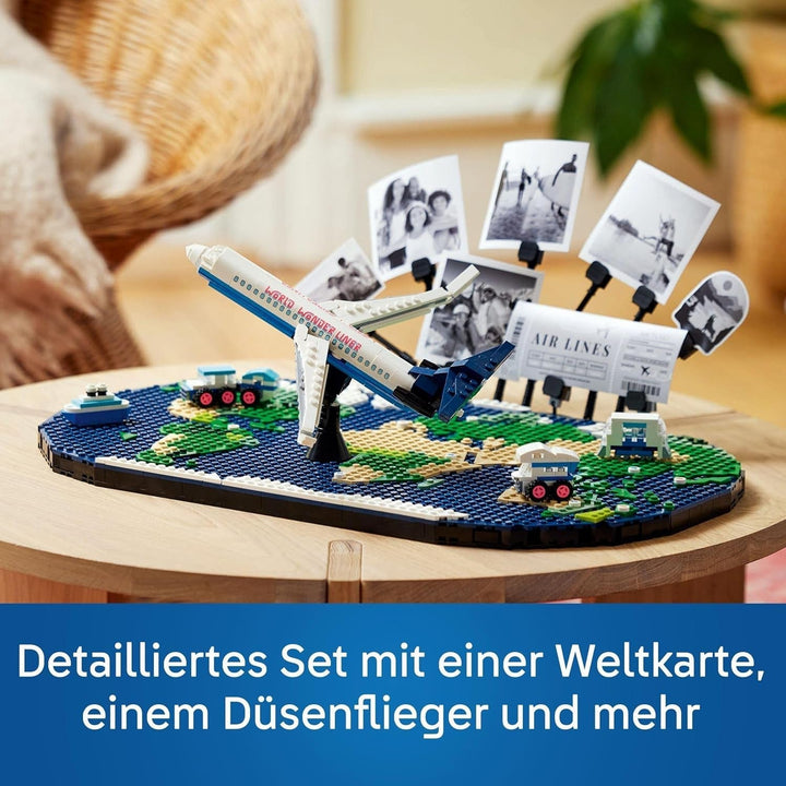 Amintiri de călătorie LEGO, harta lumii de jucărie, set de construit și jucat pentru fete și băieți, cadou pentru familiile care iubesc aventura și călătoriile, activitate creativă, de colecție 41838 Seturi de constructie Besuche den LEGO-Store