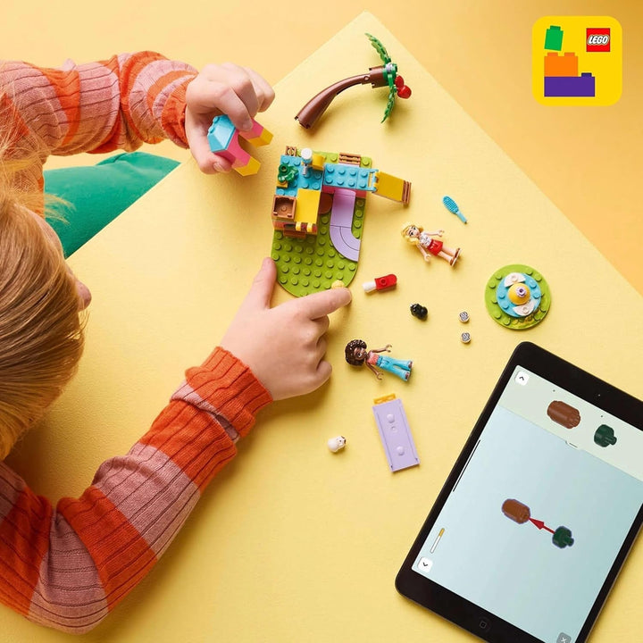 Loc de joacă pentru porcușorul de Guineea LEGO Friends, set de construcție și joacă pentru jocuri de rol imaginative cu 2 minifigurine și 2 animale, jucărie pentru fete de la 5 ani, set de animale 42640 Seturi de constructie Besuche den LEGO-Store