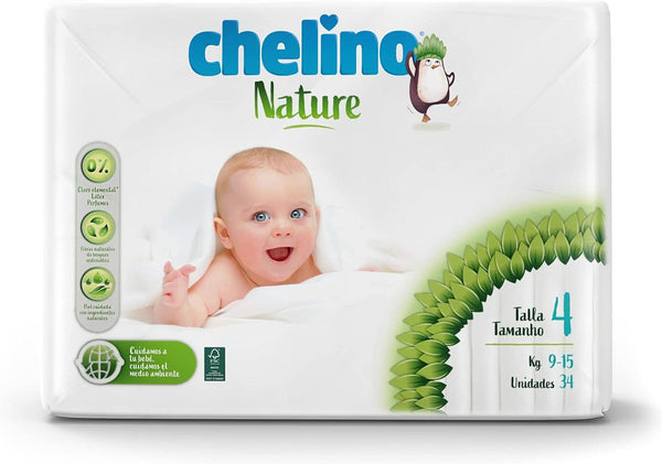 Scutece natura pentru copii marimea 4 (9-15 kg), 204 scutece Mama si Copilul Naty Shop