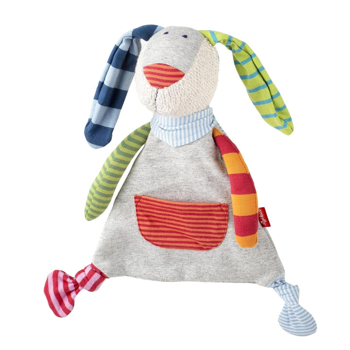 SIGIKID 40675 Păturică activă de pluș iepure PlayQ fete și băieți jucărie pentru copii recomandată de la naștere bej Jucarii Bebe Naty Shop Multicolor/lapure