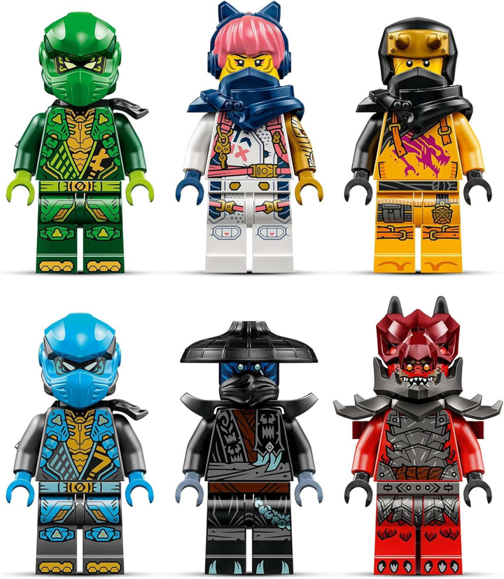 LEGO NINJAGO Chaos Dragon Thundertooth - Jucărie cu 6 minifigurine Ninja - Set de construcție pentru jocuri de rol pentru băieți și fete cu vârsta peste 8 ani - Cadouri pentru fanii serialului TV Rise of the Dragons 71832 Seturi de constructie Besuche den LEGO-Store