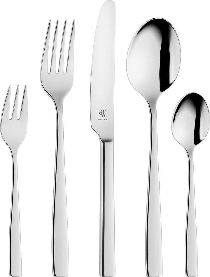 Set tacâmuri Zwilling Roseland, 30 piese, pentru 6 persoane, oțel inoxidabil 18/10 Bucatarie Naty Shop Lucioasă Plastic Free 30 bucati
