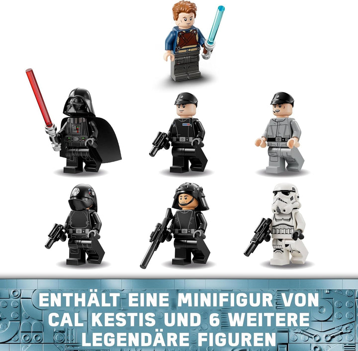 LEGO Star Wars Imperial Star Destroyer, Set navă stelară, Jucărie de construcție, Playset cu Darth Vader și Cal Kestis, Cadou de ziua de naștere pentru băieți, fete și fani 75394 Seturi de constructie Besuche den LEGO-Store