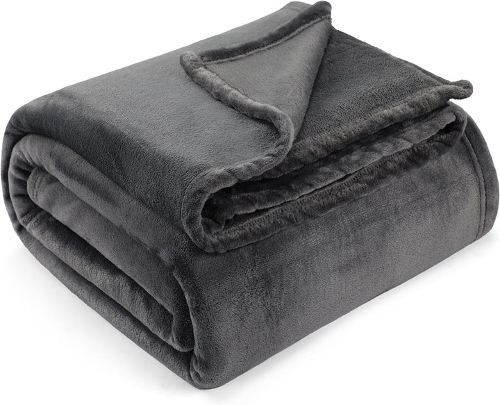 Utopia Bedding Pătură confortabilă din fleece [228X228 Cm, gri] Pătură moale, ușoară, caldă și pufoasă Pătură confortabilă și respirabilă pentru pat canapea canapea Paturi si Cuverturi Besuche den Utopia Bedding-Store Gri 150X200 Cm
