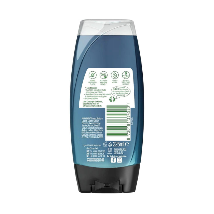 Duschdas Gel de duș pentru bărbați, 6 x 225 ml Duș și baie Naty Shop 225 ml