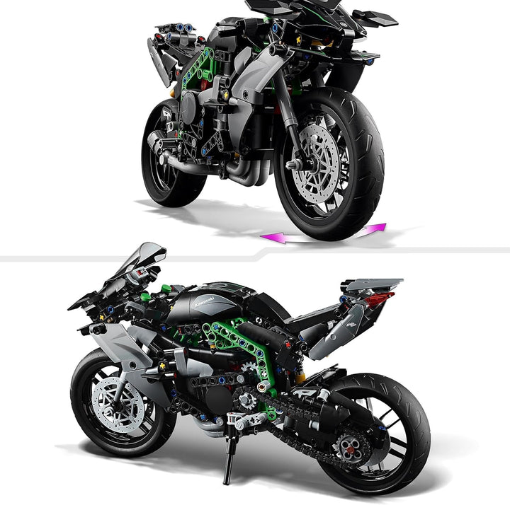 Motocicletă LEGO Technic Kawasaki Ninja H2R, cadou pentru copii și adulți pentru zile de naștere, decorare, jucărie, model pentru băieți și fete cu vârsta de 10+ 42170 Seturi de constructie Besuche den LEGO-Store