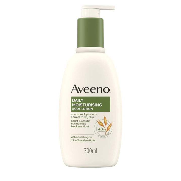 Aveeno Daily Moisturising Body Lotion, 300 ml Cosmetice si Infrumusetare Naty Shop Pentru pielea sensibilă foarte uscată