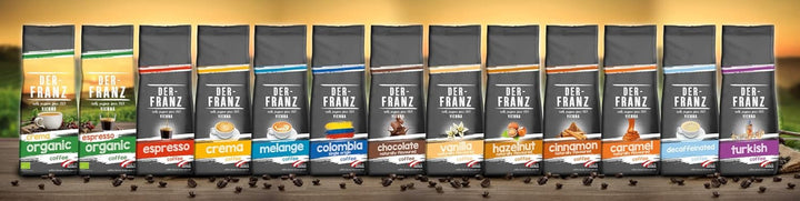 Der-Franz Espresso Organic Coffee, Intensitate 5/5, Arabica și Robusta organice, boabe întregi Cafea Naty Shop