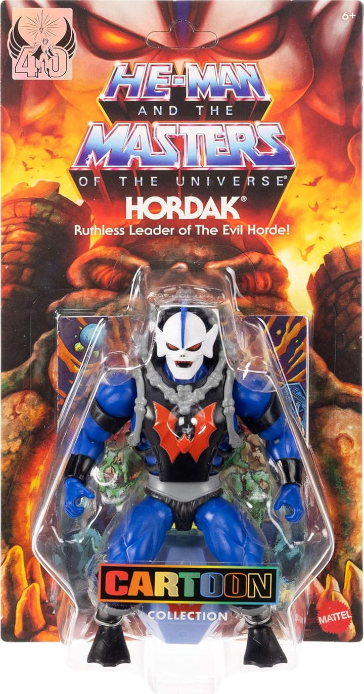 Masters of the Universe Origins Action Figure Hordak din colecția de desene animate, aproximativ 14 cm înălțime, răufăcător al hoardei sălbatice din serialul TV din anii 1980, 16 puncte de mișcare, broșură mini-comic, JBM79 Action figures Naty Shop