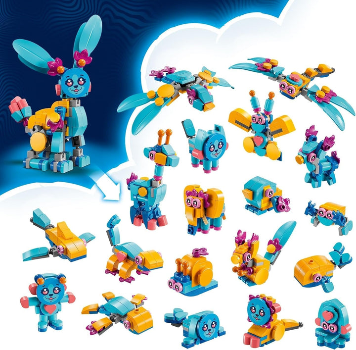 LEGO Dreamzzz Bunchus Creative Animal Adventures, iepuraș de jucărie pentru copii, 20-In-1 Fantasy Playset cu Minifigure Izzie, cadou pentru fete și băieți de la 7 ani 71488 Seturi de constructie Besuche den LEGO-Store