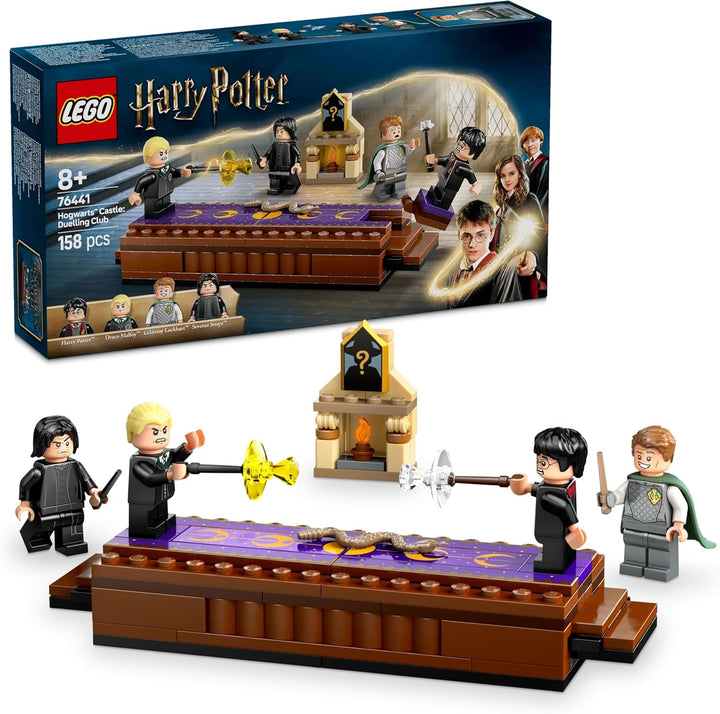 LEGO Harry Potter Castelul Hogwarts: Clubul de duel, set de construcție Cu 4 minifigurine Incl. Draco Malfoy, Gilderoy Lockhart & Severus Snape, set Cu funcție Pentru băieți și fete cu vârsta de 8+ 76441 Seturi de constructie Besuche den LEGO-Store Titlu implicit