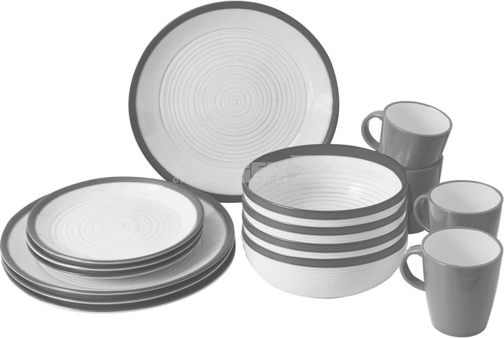 ESS Geschirr, melamină, set prânz, 16 piese Seturi vesela masa Naty Shop Design superb