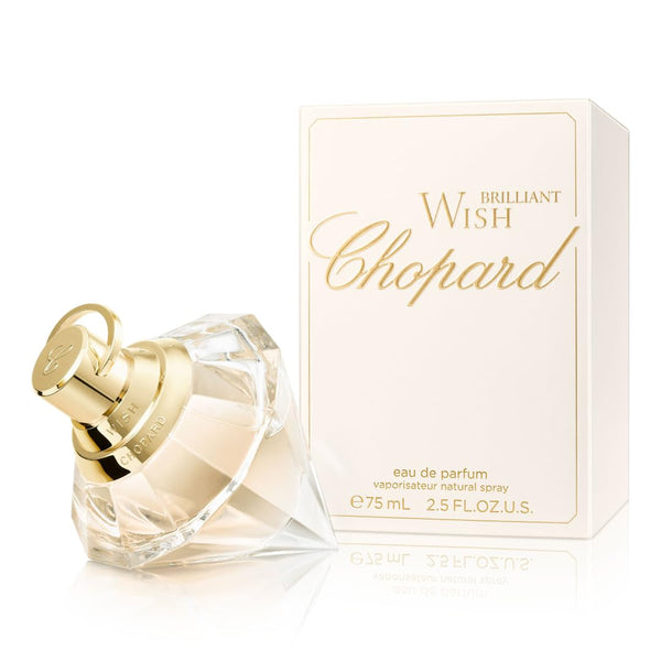 Brilliant Wish 75ml – Apă de parfum pentru femei – Parfum floral proaspăt – Note strălucitoare de fructe de pădure roz, iasomie stelată și frunze de violetă – Parfum pentru femei – Sticlă transparentă
