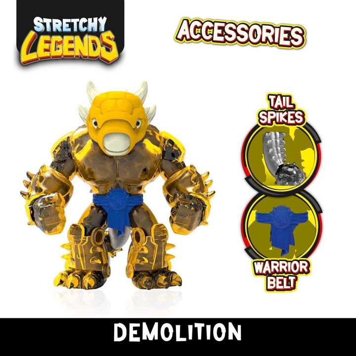 STRETCHY LEGENDS D'Molition - Figurine de acțiune elastice pentru copii, figuri de supereroi elastice pentru a colecta cu umplutură de slime Action figures Naty Shop
