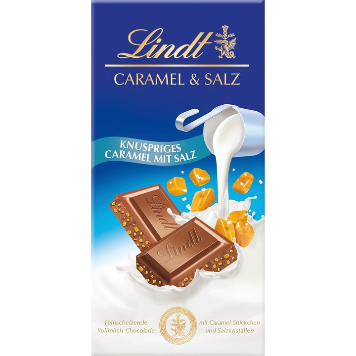 Lindt Chocolate, baton de 100 grame Naty Shop Caramel sarat