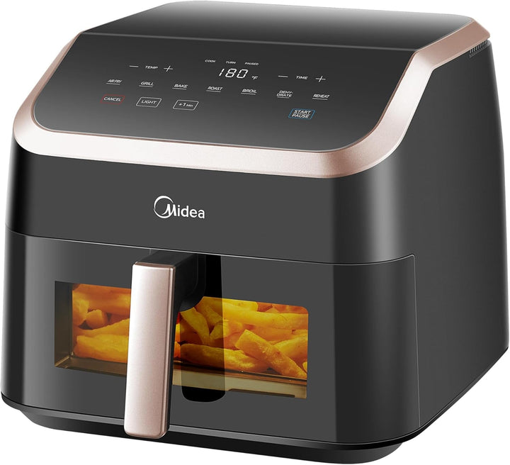 Midea Hot Air Fryer 2L, 1150W Airfryer, fără ulei, Hot air fryer, Funcție de oprire automată Electrocasnice Naty Shop 9L