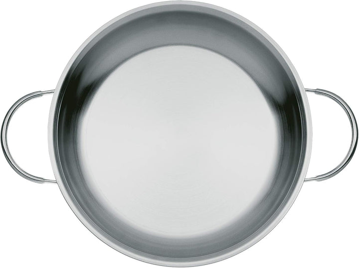 WMF Profi tigaie de servire/prăjire 28 cm inducție, tigaie din oțel inoxidabil Cromargan, neacoperită Oale si Tigai Naty Shop