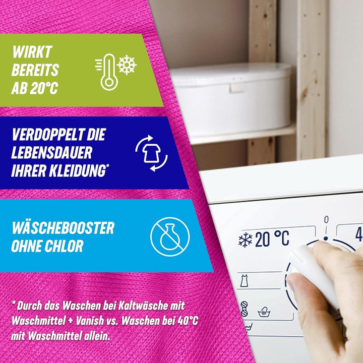 Vanish Oxi Action Powder Pink - 1 X 1.65 Kg - pudră de îndepărtare a petelor și de îmbunătățire a rufelor fără clor - pentru rufe colorate Detergenti Rufe Naty Shop