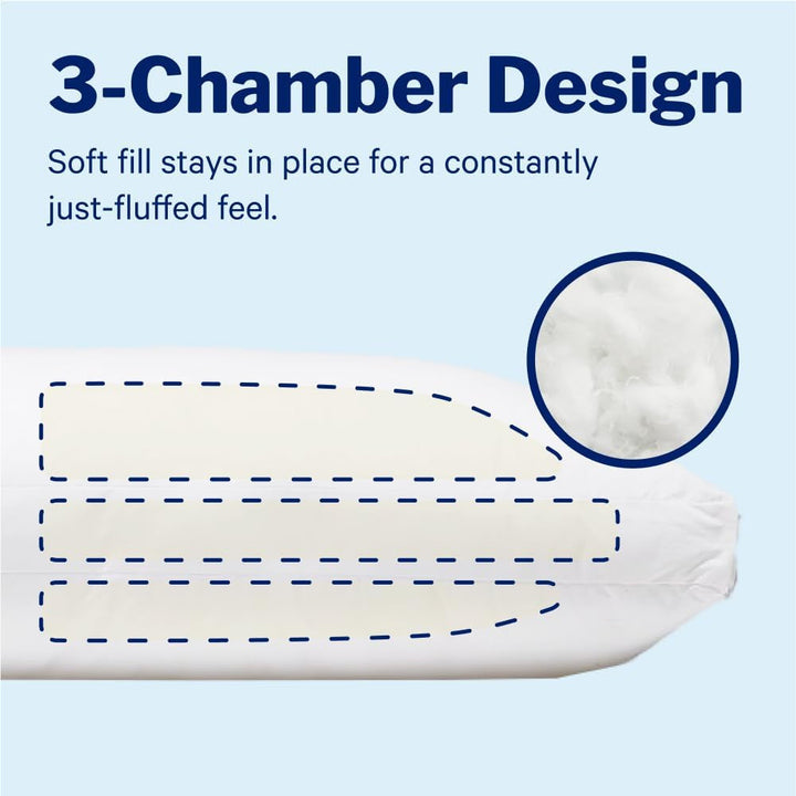 Pernă Casper Sleep Essential pentru dormit, King, alb Perne standard Naty Shop