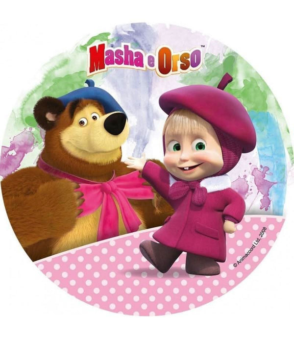Imagine comestibila, vafa, format A4, MASHA SI URSUL Imagini comestibile Nati Shop