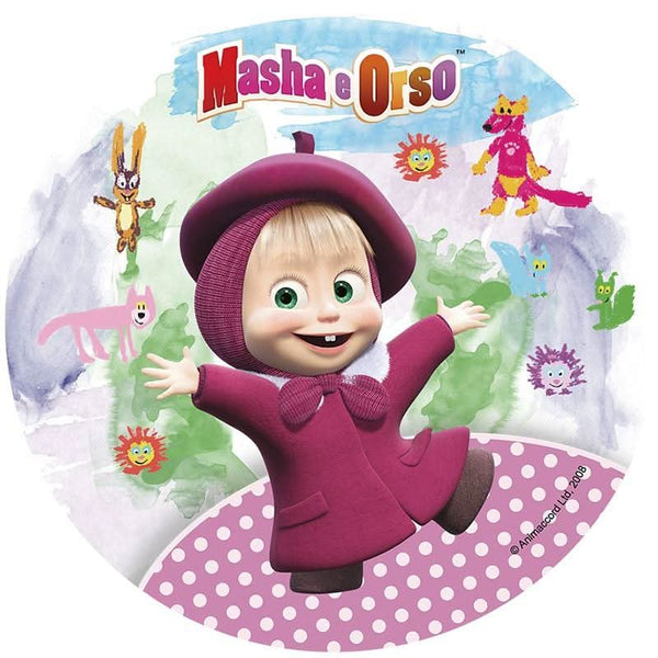 Imagine comestibila, vafa, format A4, MASHA SI URSUL Imagini comestibile Nati Shop