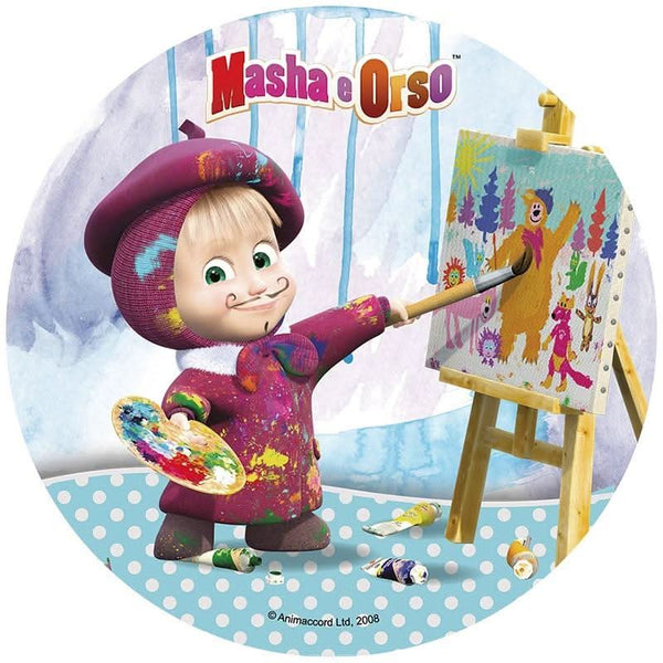 Imagine comestibila, vafa, format A4, MASHA SI URSUL Imagini comestibile Nati Shop