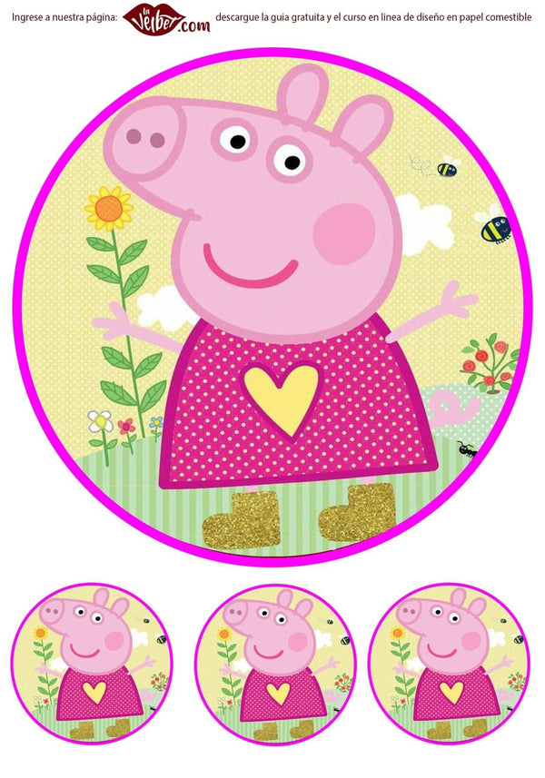 Imagine comestibila, vafa, format A4, Peppa Pig Imagini comestibile Nati Shop