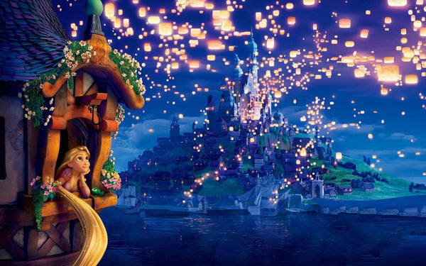 Imagine comestibila, vafa, format A4, Rapunzel Imagini comestibile Nati Shop