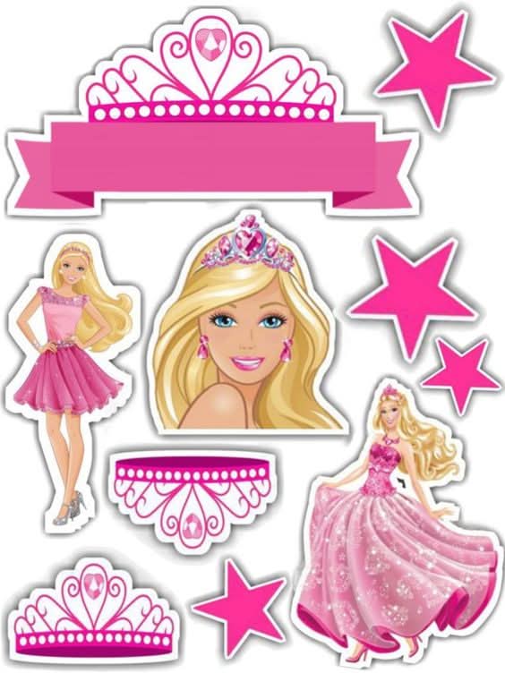 Imagine comestibila, vafa sau icing, format A4, Barbie Imagini comestibile Nati Shop