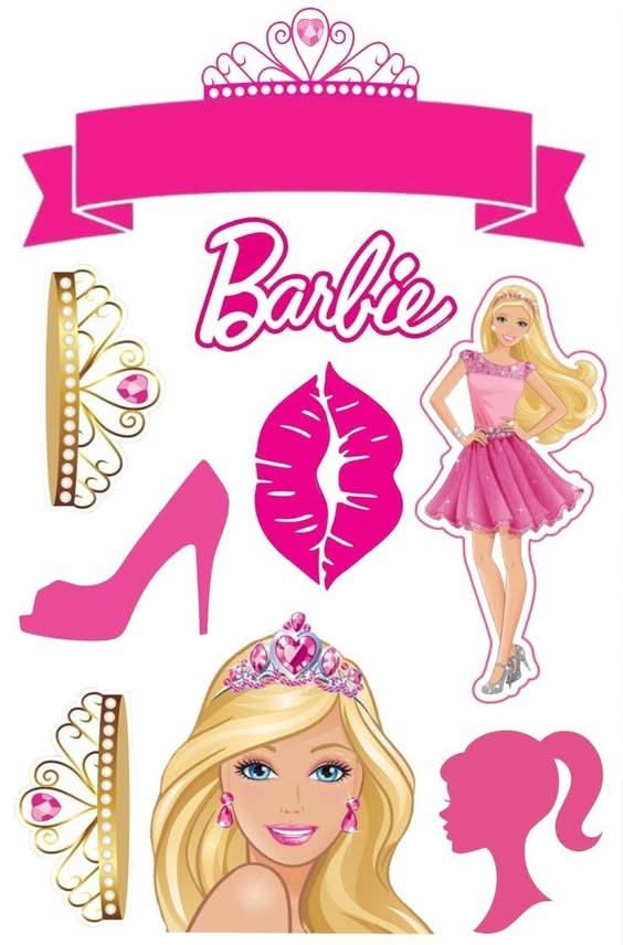 Imagine comestibila, vafa sau icing, format A4, Barbie Imagini comestibile Nati Shop