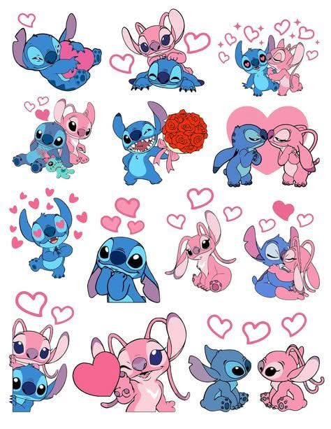 Imagine comestibila, vafa sau icing, format A4, Lilo and Stitch Imagini comestibile Nati Shop