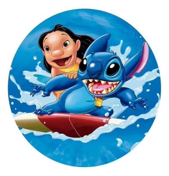 Imagine comestibila, vafa sau icing, format A4, Lilo and Stitch Imagini comestibile Nati Shop