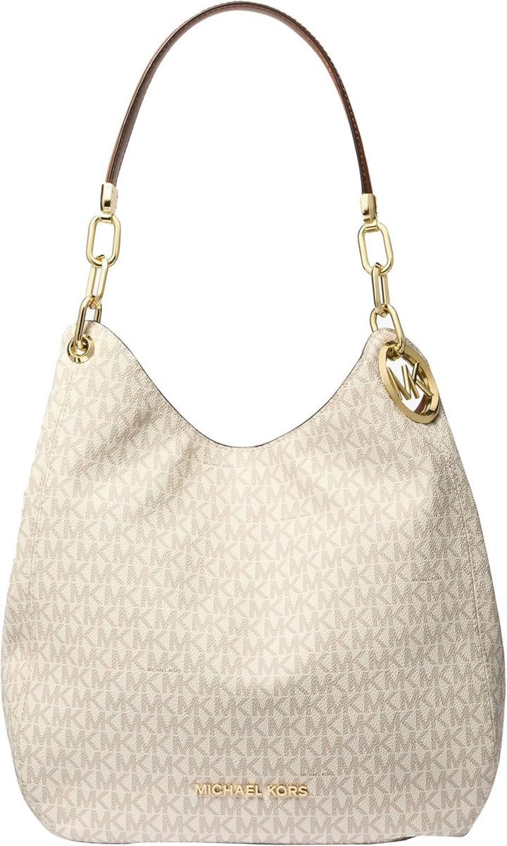 Michael Kors, geantă de umăr cu lanț Genti Femei Naty Shop Vanilie / Ghindă