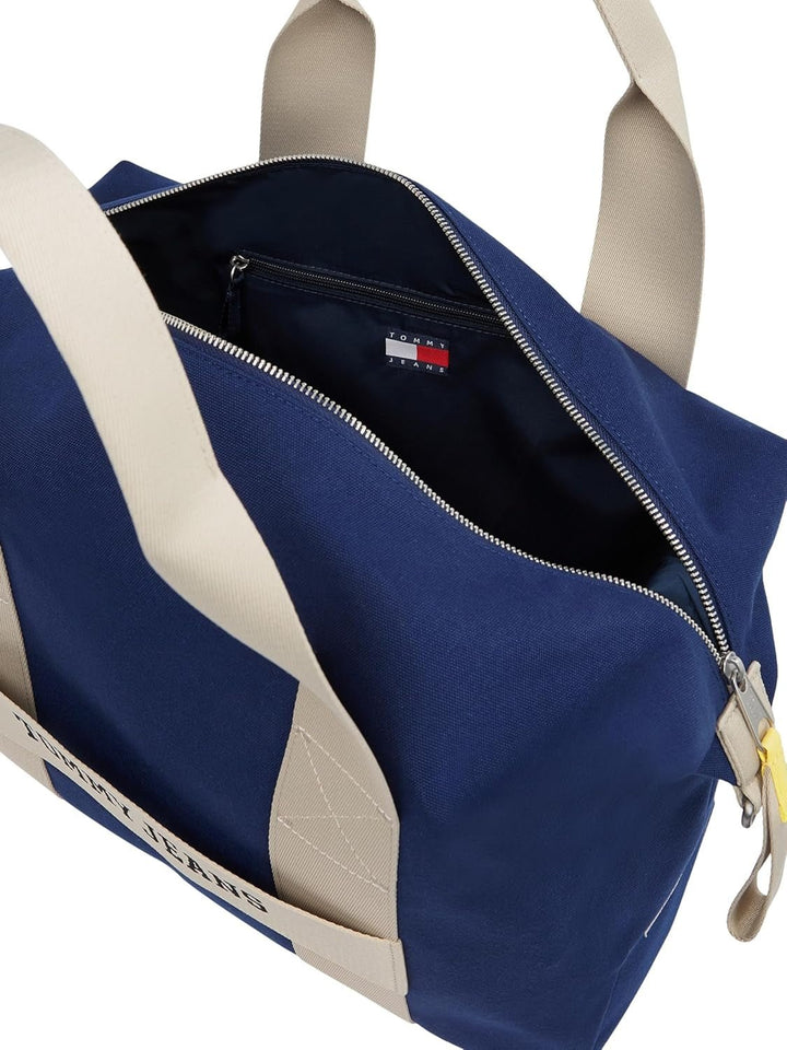 Tommy Jeans Geantă geantă de voiaj pentru bărbați Retro Cool Weekender, Albastru (Velvet Blue), Marime unu Bagaje și echipament de călătorie Naty Shop