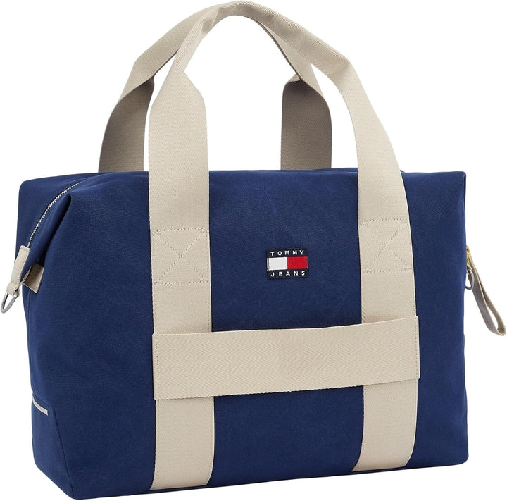 Tommy Jeans Geantă geantă de voiaj pentru bărbați Retro Cool Weekender, Albastru (Velvet Blue), Marime unu Bagaje și echipament de călătorie Naty Shop